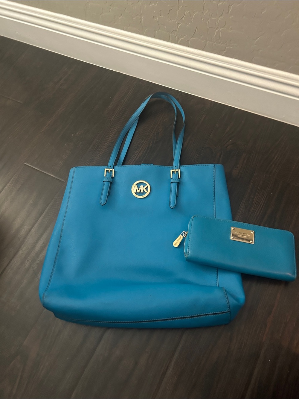 Michael Kohrs Jet Set Travel Saffiano Leather Tote